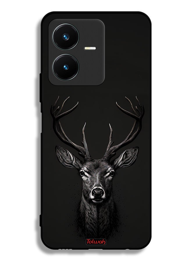 Tolwak Vivo Y22 Protective Case Cover Deer Digital Art - Image 1
