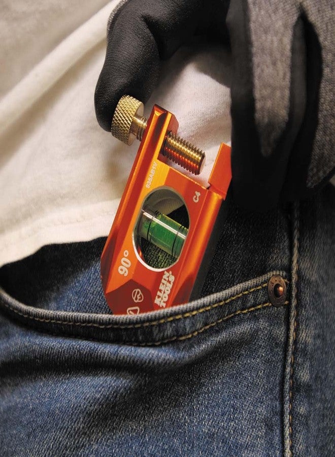 كلاين تولز مستوى 935AB1V من Klein Tools، مستوى ثني الأنابيب 2.5 بوصة، قارورة واحدة، مستوى ACCU-BEND يزيل الانحرافات في الإزاحات وانحناءات السرج - Image 5