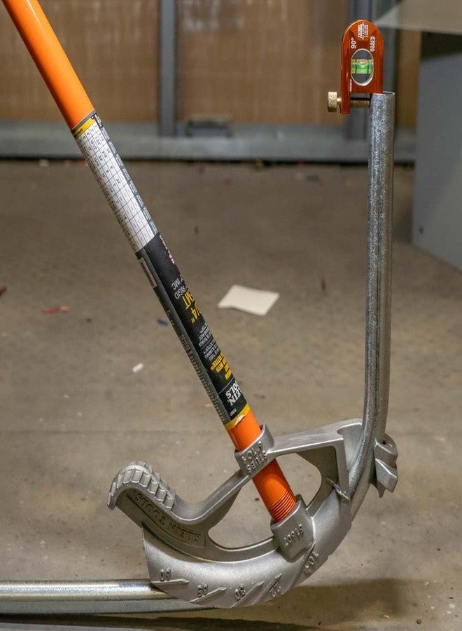 كلاين تولز مستوى 935AB1V من Klein Tools، مستوى ثني الأنابيب 2.5 بوصة، قارورة واحدة، مستوى ACCU-BEND يزيل الانحرافات في الإزاحات وانحناءات السرج - Image 4