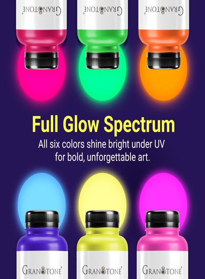 GRANOTONE Neon Fluorescent Colour, 500 ml, Art and Craft, DIY Paint, Rich Pigment, Non-Craking Paint for Canvas, Wood, Leather, Earthenware, Metal (Green) - Image 5