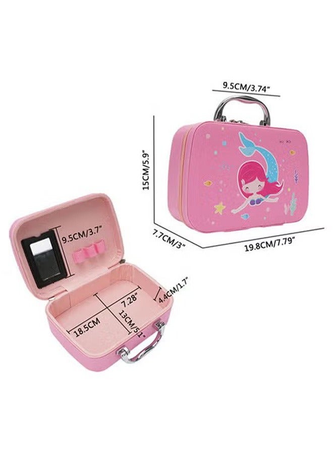Portable Girl Makeup Bag, Real Kids Makeup Set, Durable And Washable Suitcase, Party Game - Image 2