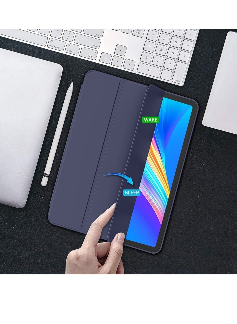 Gravity New iPad Pro 12.9 Case 2022(6th Gen)/2021(5th Gen) with Pencil Holder [Support iPad 2nd Pencil Charging/Pair],Trifold Stand Smart Case with Soft TPU Back - Image 4