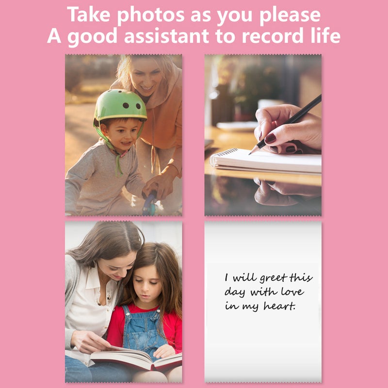 Portable Pocket-size Thermal Printer Wireless BT Printer Simple Operation Support Photo Notes Errors Text Memo Printing Green - Image 4