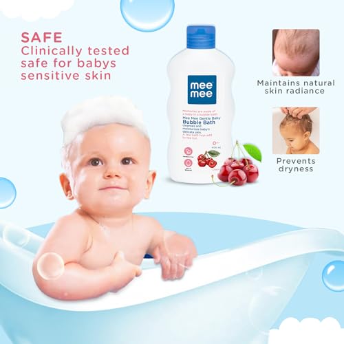 Mee Mee Baby Body Wash 400ml with Cherry & Fruit Extracts | Tear-Free, Mild & Moisturizing Formula |Paraben-Free, Dermatologically Tested, pH Balanced |Gentle Head-to-Toe Bubble Bath for All SkinTypes - Image 5