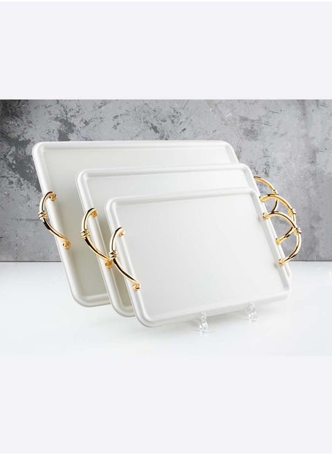 A set of multi-use serving trays