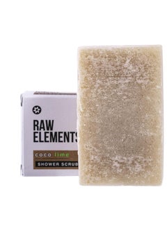 raw elements Raw Elements Shower Scrub Bar Coco Lime - Organic Cleansing and Exfoliating Body Scrub, Herbal and Coconut Lime Essential Oil Scent, 5 oz  - Image 2