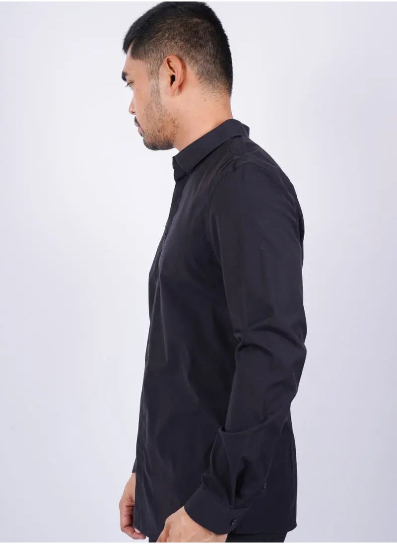 SELECTED - Men’s Winter Shirt – Black - Image 1