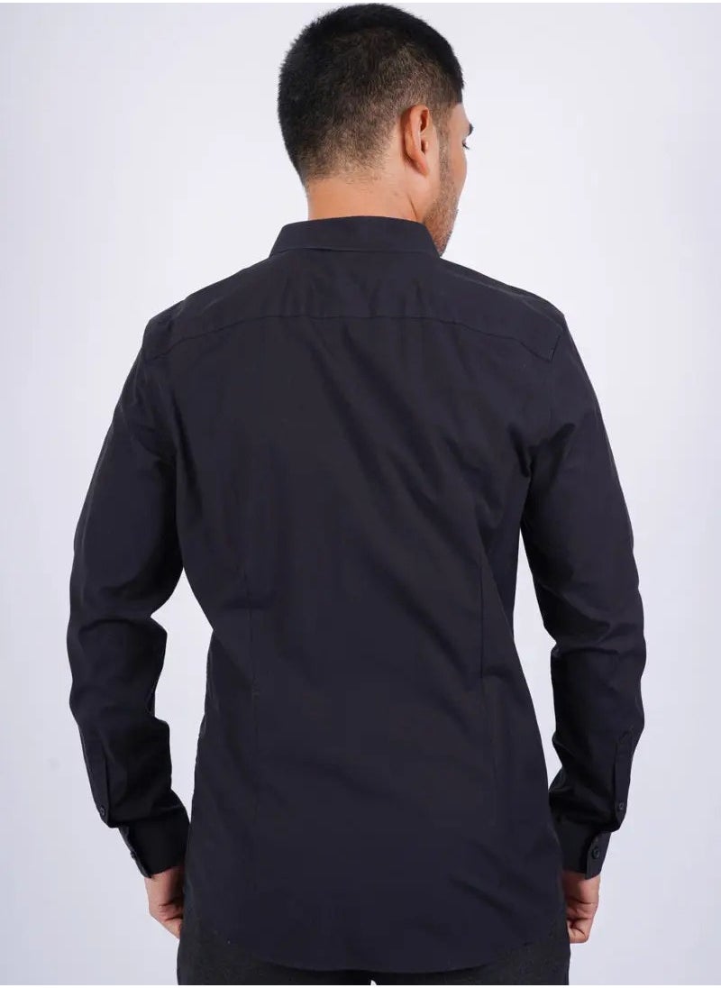 SELECTED - Men’s Winter Shirt – Black - Image 1