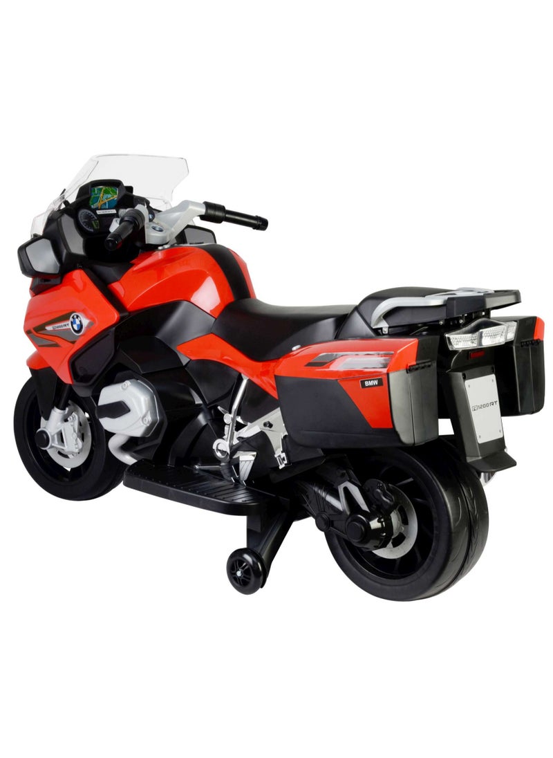 BMW - BMW Licensed Ride on Bike - Red (12V) - Image 1