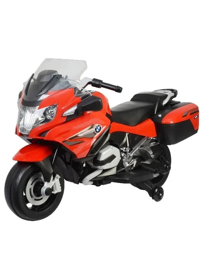BMW - BMW Licensed Ride on Bike - Red (12V) - Image 1