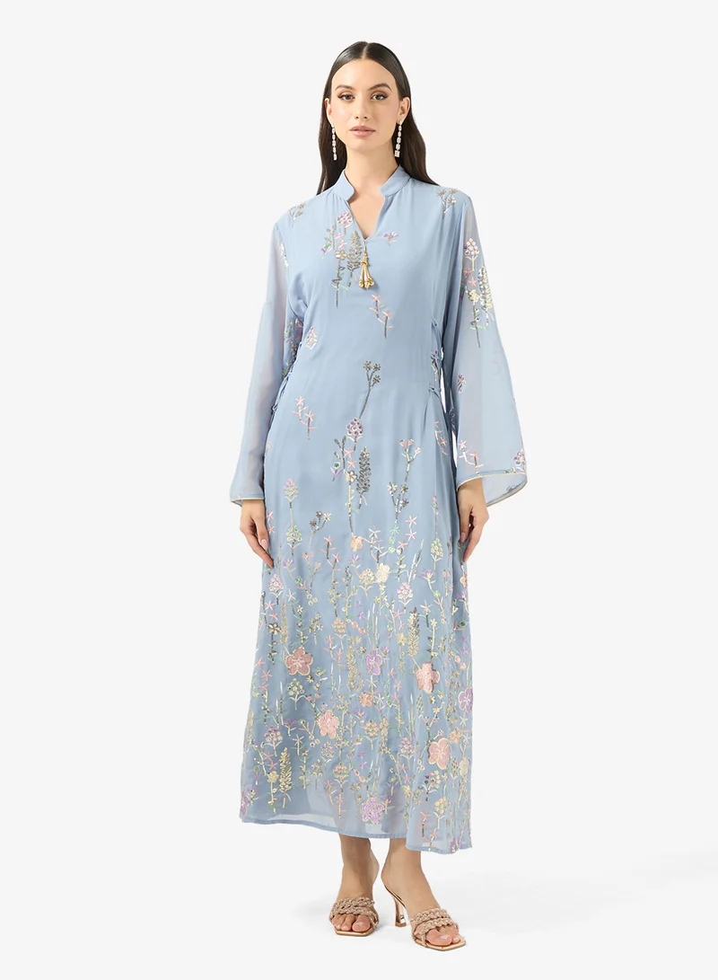 Floral Print Jalabiya