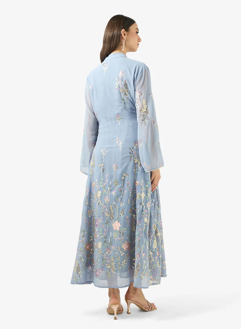 خزانة جلابية بطبعة زهور