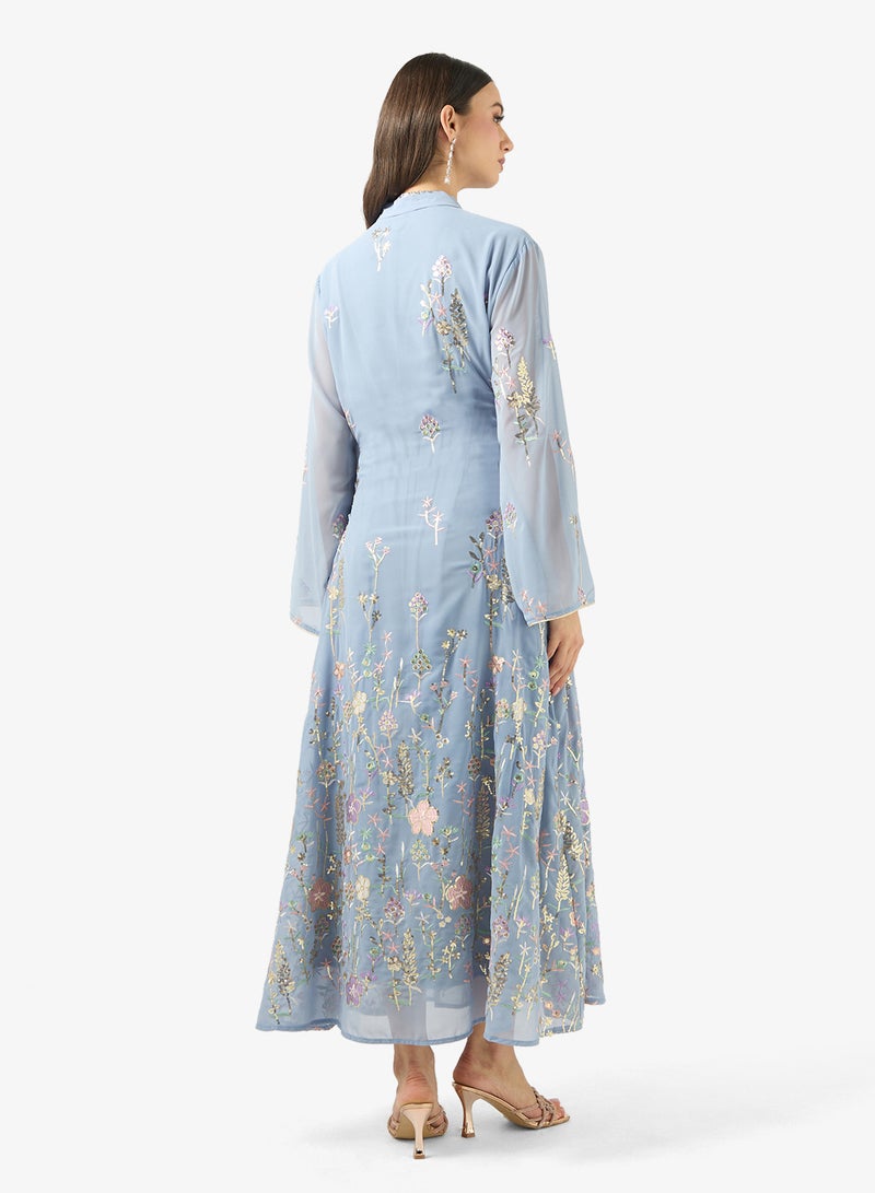 Khizana Floral Print Jalabiya - Image 2