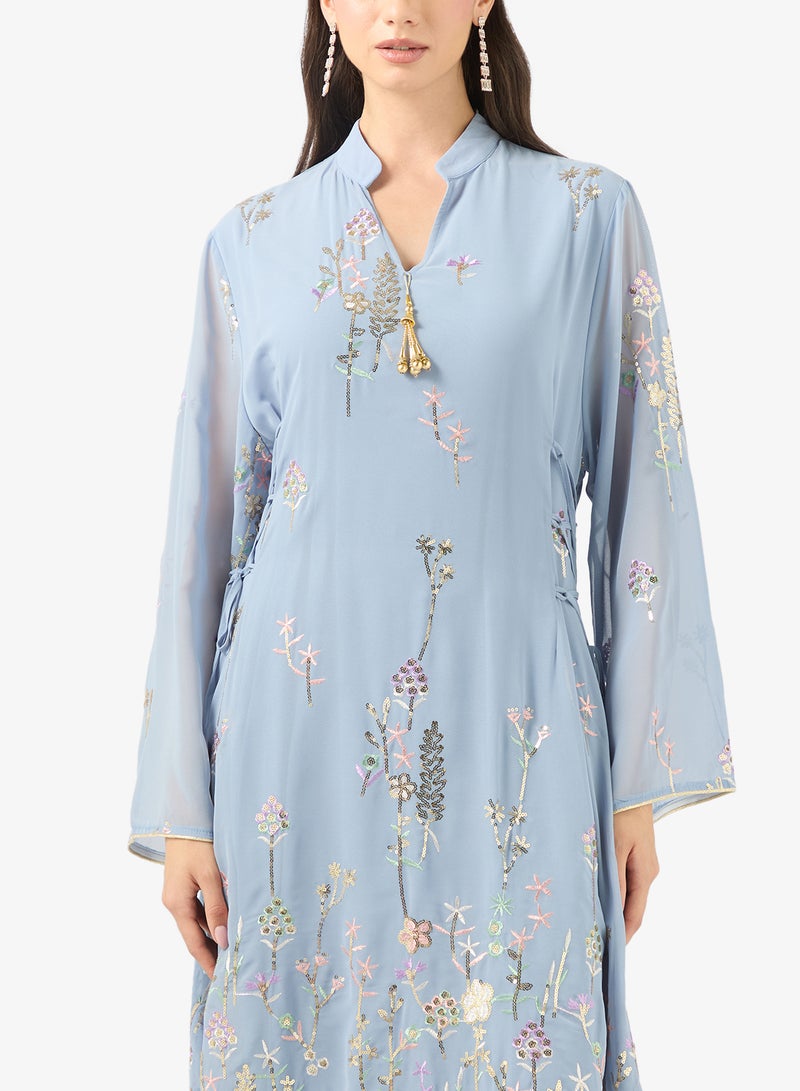 Khizana Floral Print Jalabiya - Image 3