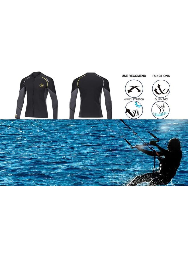 Wetsuit men's swimsuit long sleeve sunscreen quick drying bathing suit surfing wetsuit - Image 3