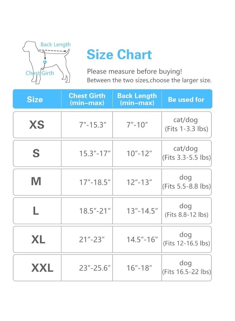 Excefore Cute Puppy Dog Raincoat Four-Legged Waterproof All-Inclusive with Hat,Waterproof Rain Jacket with Night Reflective Strip Small Medium Dogs Pet Poncho Clothes (M(Back Length:12-13"), Pink) - Image 4