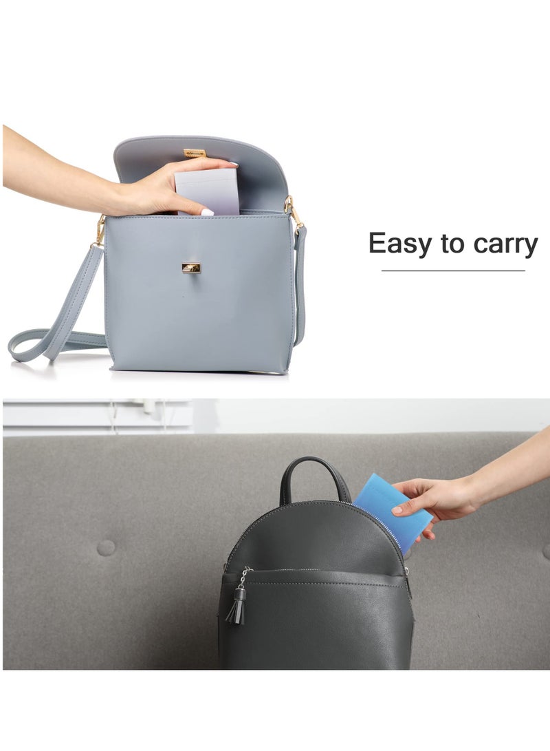 3 Pack Soft Glasses Case, Portable Soft PU Sunglasses Bag Pouch Waterproof, Travel Leather Spectacle Case for Women