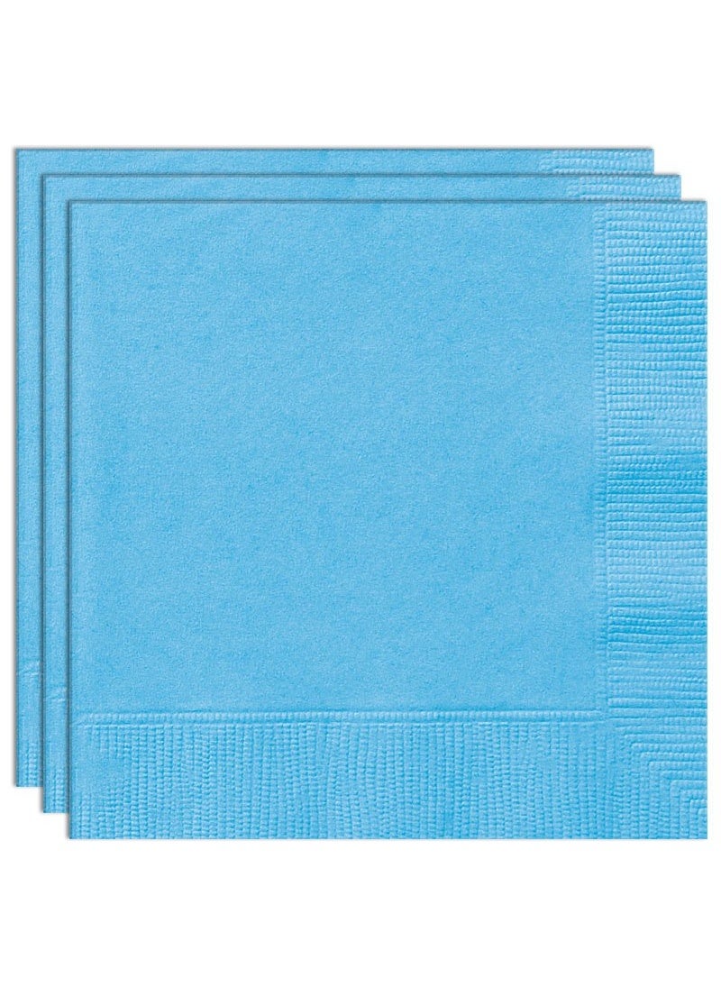 Unique Napkins Pastel Blue Baby Shower Party Tableware 17cm 20-Pack