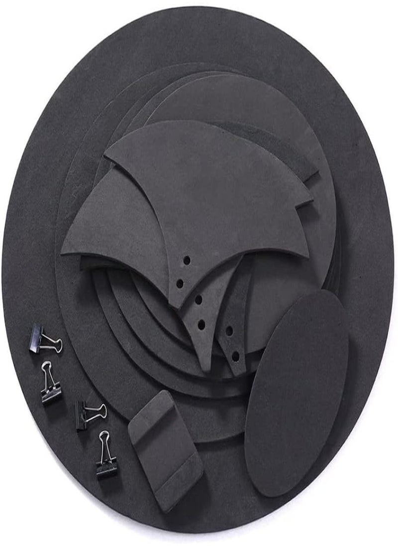 Drum Mute Pads Five Drums Three Cymbals Jazz Drum Mute Pad Drumming Rubber Practice Pad Set 10piece Set Black, Drum Mute Pads,Jazz Drum Mute Pad,Drum Dampeners,Drum Kit Mute Pads,Drum Kit Mutes