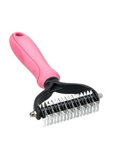 Pet Deshedding Brush - Double-Sided Undercoat Rake For Dogs & Cats - Shedding Comb And Dematting Tool For Grooming-Large-Pink - pzsku/ZF8AF23633AB691C764CDZ/45/_/1728311609/91671a50-da99-4ea7-9f14-805e8e0e9ea2