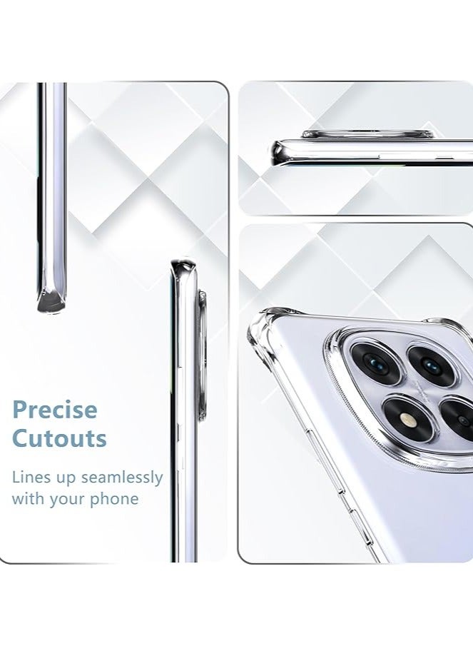 QIRG Compatible with Xiaomi Redmi Note 14 Pro 5G Case(Clear TPU),Shockproof Bumper Cover Anti-Scratch Protective Slim Thin Crystal Phone Case - Image 2