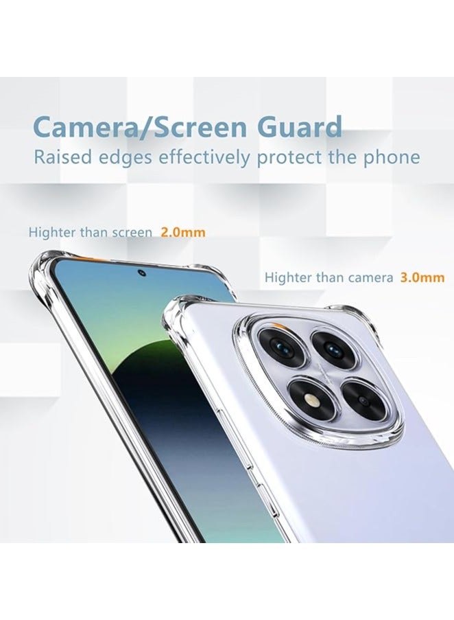 QIRG Compatible with Xiaomi Redmi Note 14 Pro 5G Case(Clear TPU),Shockproof Bumper Cover Anti-Scratch Protective Slim Thin Crystal Phone Case - Image 5