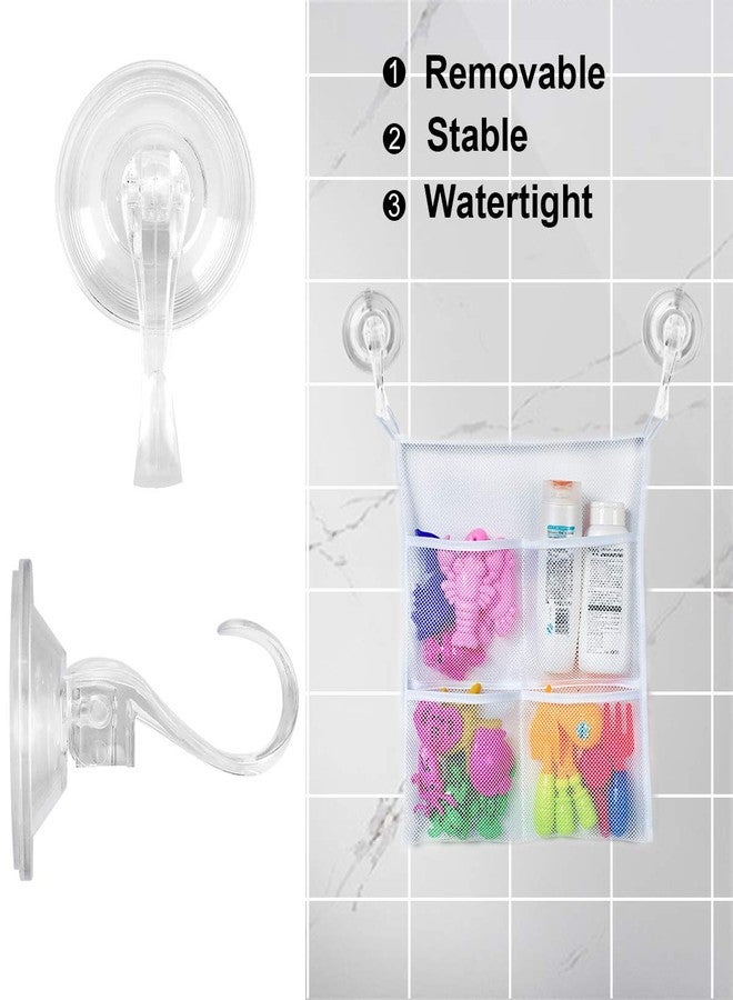 GameXcel 2PCS Wreath Hanger, Suction Cup Hooks with Key Lock, Heavy Duty Vacuum Wall Window Shower Suction Cup Hook and Wreath Hanger for Front Door, Wreath Holders, Plastic Hook Cup Holds up to 22 Lbs - Image 3