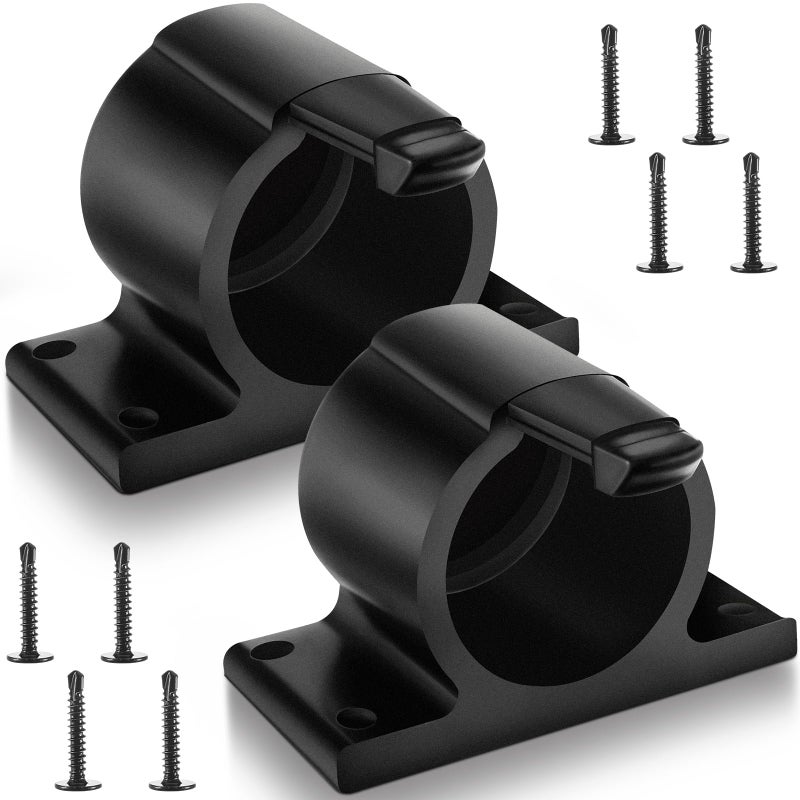 Tellegloww 2 Pcs 7Way Round Trailer Plug Holder Harness Plug Protector 7 Pin Trailer Cover Holder for Towing - Image 3