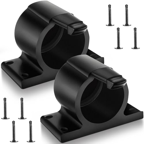 Tellegloww 2 Pcs 7Way Round Trailer Plug Holder Harness Plug Protector 7 Pin Trailer Cover Holder for Towing - Image 1