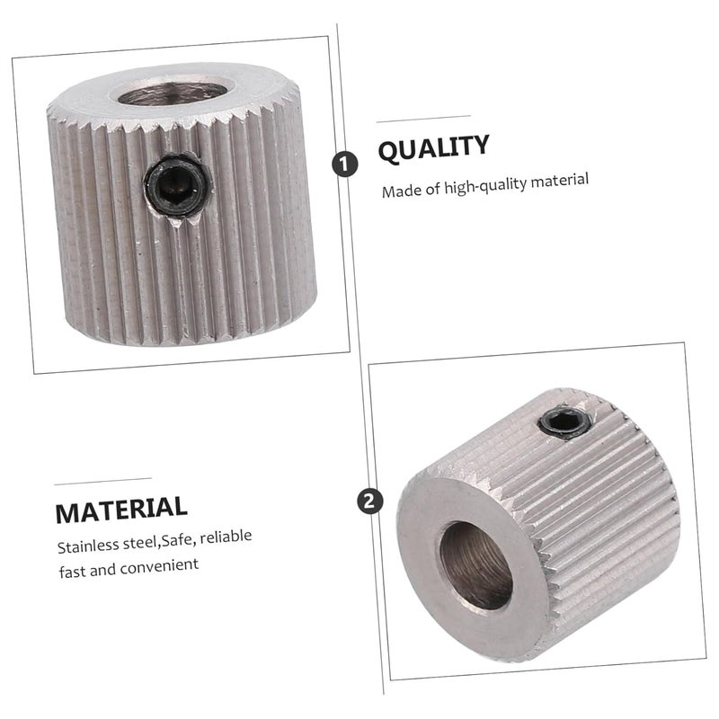 3D Printer Extrusion Wheel 4pcs 40 Teeth Feeding Gear 5mm Inner Hole Compatible for DIY Projects - Image 3