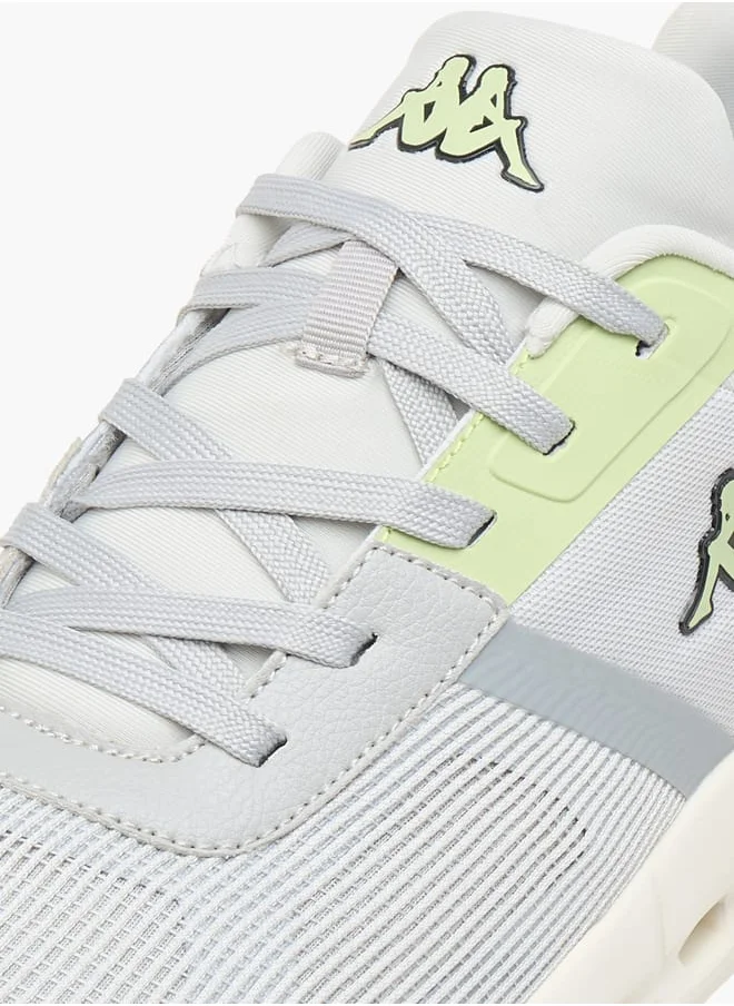 Kappa Men's Logo Print Sports Shoes with Lace-Up Closure