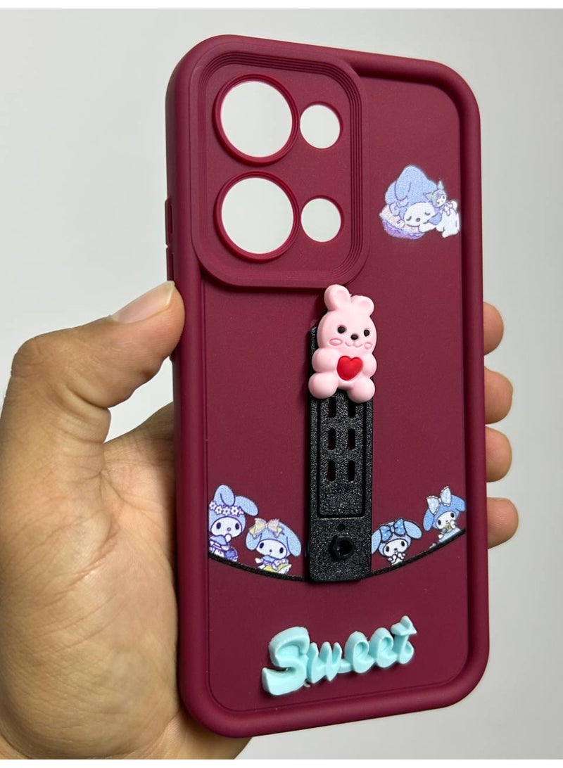 new cartoon-designed back cover with the word "Sweet" on it, compatible with the Oppo Reno 13. - Image 3