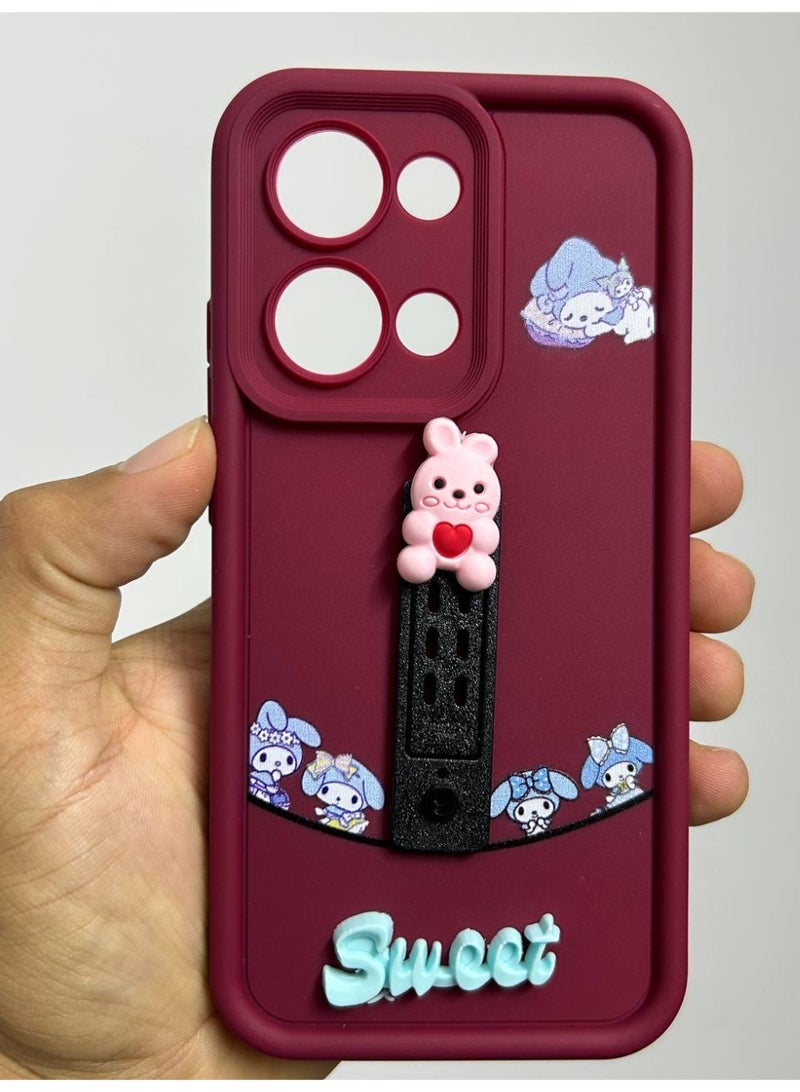 new cartoon-designed back cover with the word "Sweet" on it, compatible with the Oppo Reno 13. - Image 2