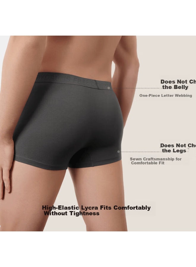 Ubras Men's Underwear Cotton Comfortable Breathable Antibacterial Crotch 3-pack Mist Blue + Deep Sea Blue + Dove Gray L - Image 1
