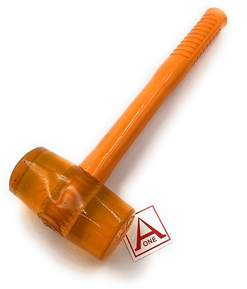 Aone Rubber Mallet Hammer 1.50" Non-Marring Shock Absorbing for Jewellery Making, Watchmaking, Beading, Leather Crafting, Metal Work, Model, Goldsmith, Silversmith, DIY (Colour may very) - Image 1
