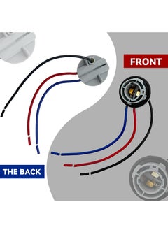 KASTWAVE 4 PCS 1157 LED Bulbs Socket Holder Auto Car Plastic Waterproof Turn Signal Tail Stop Rear Brake Light Base Harness Plugs Connectors Pre-wired Wiring Sockets "  - Image 4