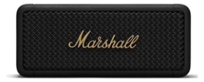 Marshall Emberton II Portable Bluetooth Speaker - Black and Brass - Image 1