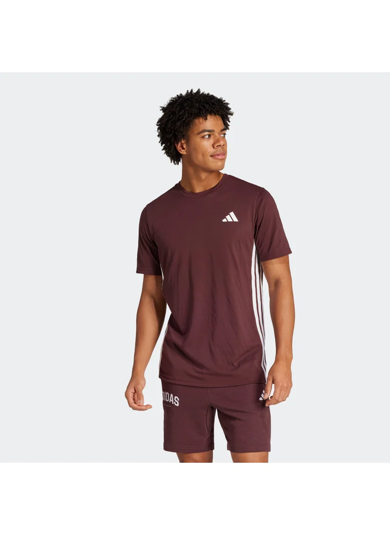 Adidas Essentials Training Feelready 3 Stripes T-Shirt