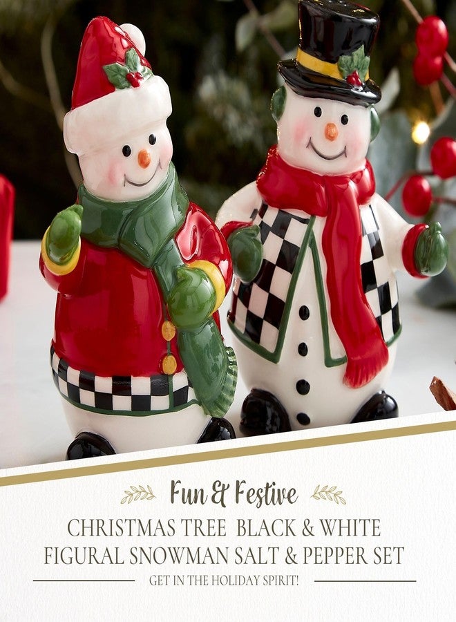Spode Christmas Tree Snowman Salt & Pepper Shaker Set (2-Piece)- Holiday Kitchen & Table Décor - Festive Home Accent, Christmas Gift/Stocking Stuffer for Collectors & Holiday Enthusiasts - Image 2