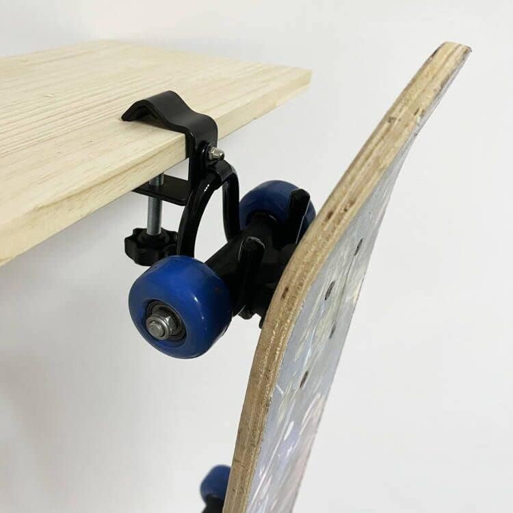Auxphome Desk Store Clamp-On Skateboard Holder - Skateboard Hooks Stand Clamp Hook Under Desk Space Save Mount For Headphone, Backpacks, Longboard, Mini Cruiser And More - Image 5