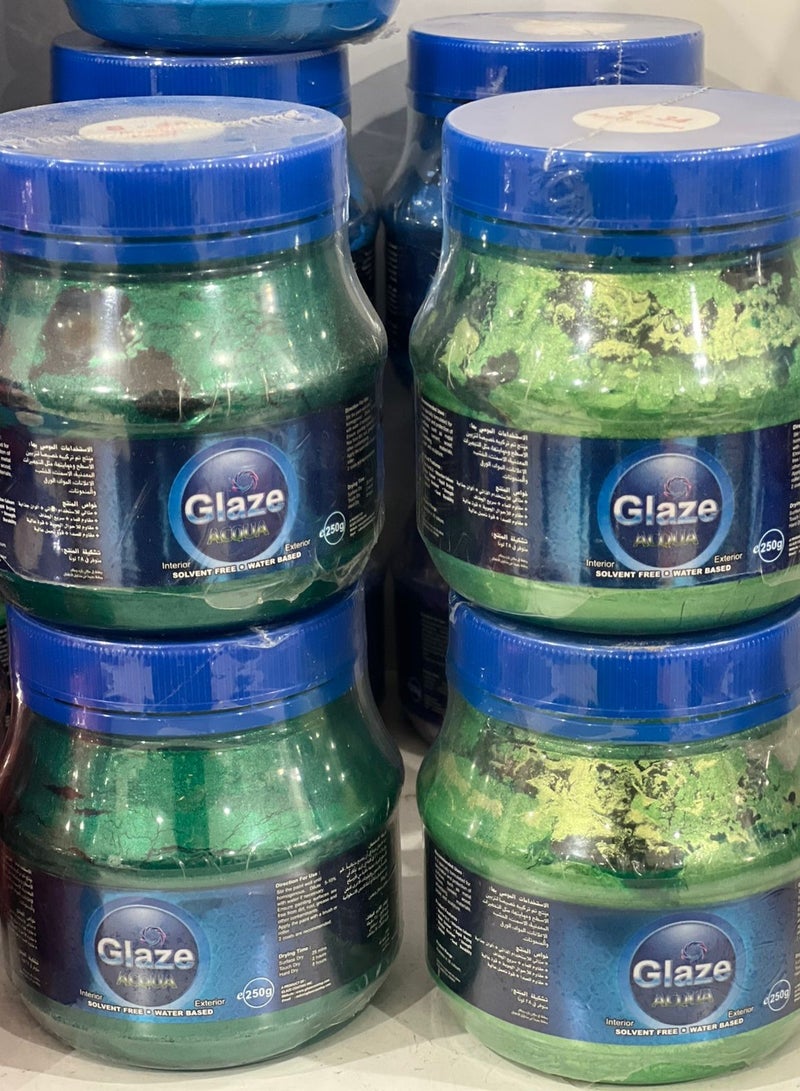 Glaze GLAZE ACQUA WATER BASED PAINT COLOR - APPLE GREEN (S34) 250GMS 