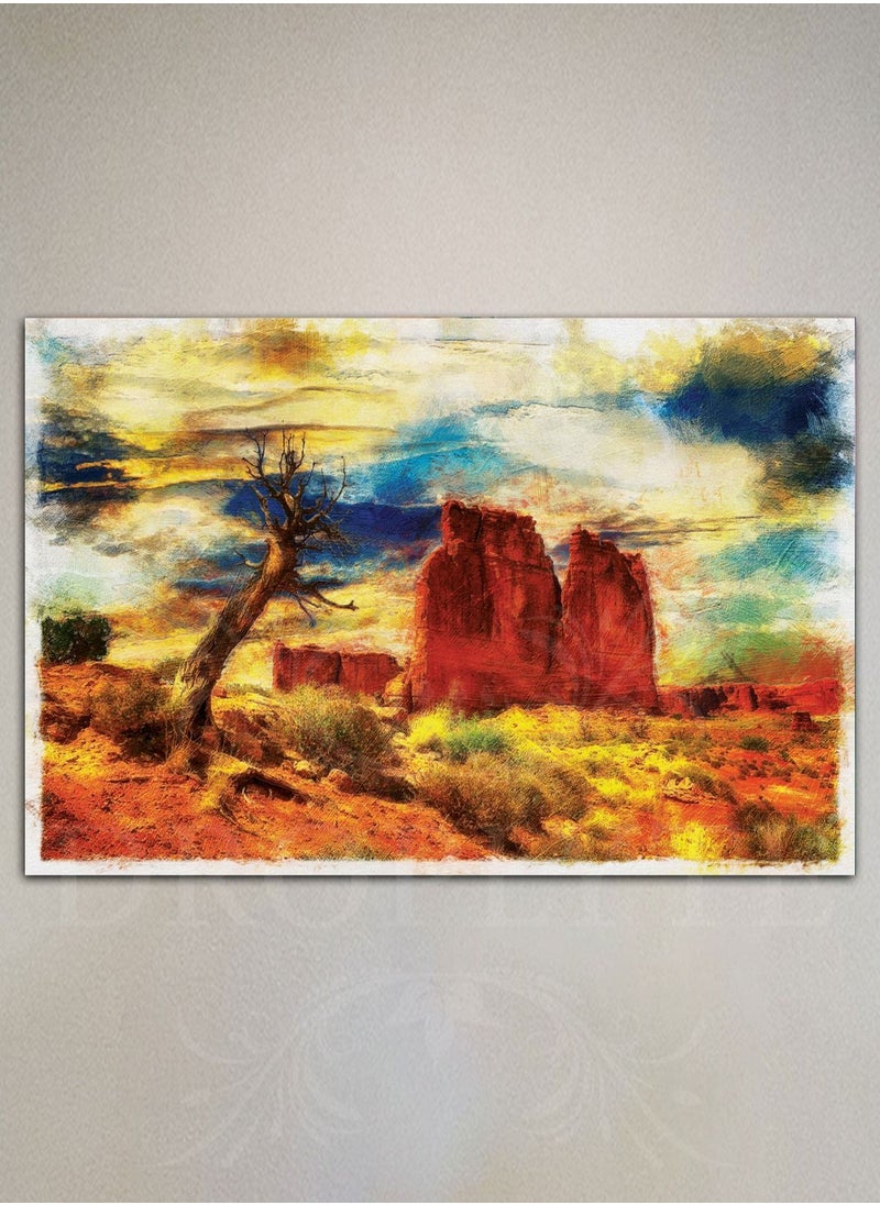 Droplyte Beautiful Mountains Painting Decorative Wall Art Wall Decor Card Board MDF Home Decor 60CM x 40CM  - Image 1