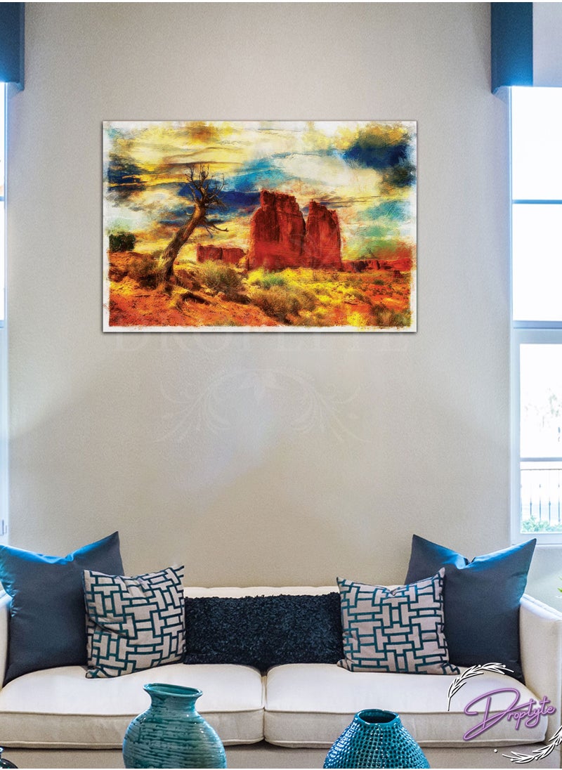 Droplyte Beautiful Mountains Painting Decorative Wall Art Wall Decor Card Board MDF Home Decor 60CM x 40CM  - Image 2