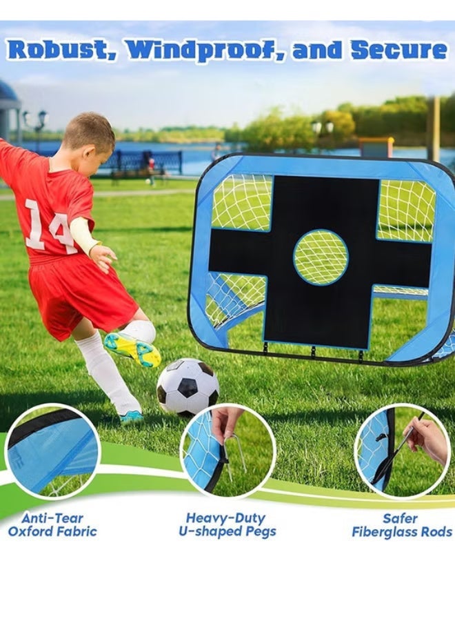 Lifetop Soccer Goal, 4 Modes Pop Up Football Goals for Kids, Foldable and Portable Soccer Goal net with Carry Bag, Football Training Equipment for Indoor, Outdoor, Football Gifts for Boys Girls - Image 3