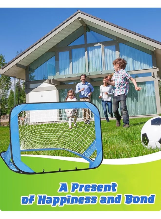 Lifetop Soccer Goal, 4 Modes Pop Up Football Goals for Kids, Foldable and Portable Soccer Goal net with Carry Bag, Football Training Equipment for Indoor, Outdoor, Football Gifts for Boys Girls - Image 4