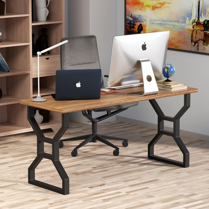 Reyox Reyox Metal Table Legs Heavy Duty Desk Legs for Table 28 inch 20 inch Black Hollow XShaped Metal Legs for Dining Table Office Table Console Table 1 Set of 2 pcs - Image 3