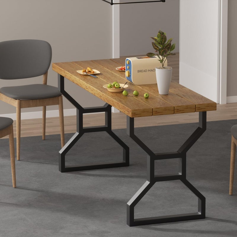 Reyox Reyox Metal Table Legs Heavy Duty Desk Legs for Table 28 inch 20 inch Black Hollow XShaped Metal Legs for Dining Table Office Table Console Table 1 Set of 2 pcs - Image 2