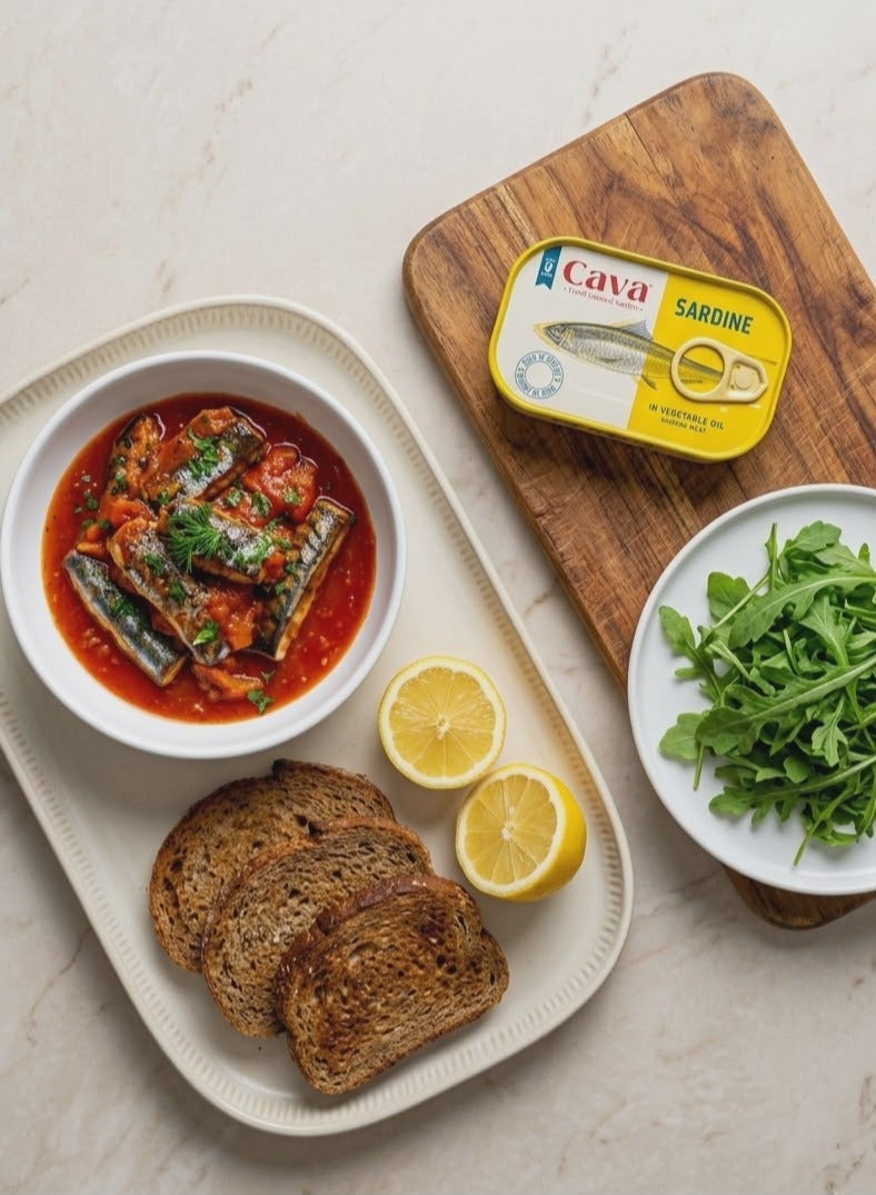 Cava Moroccan Cold Sardines - 2 x 125g Cans - Image 3