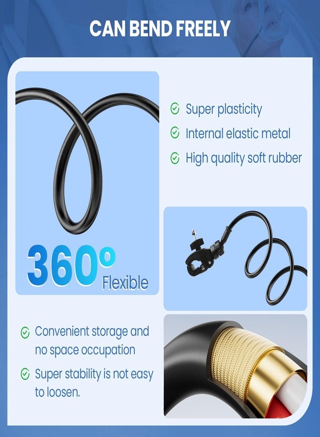 YCQDDA CPAP Hose Holder for Bed – Adjustable 360° Swivel Hose Hanger, Prevents Kinking & Blockage, No-Drill Bedside Hose Support for Easier Sleep, Compatible with All CPAP Tubing - Image 4