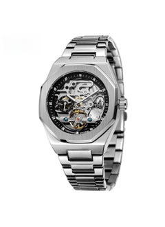 NIBEMINENT A Generation Of Forsining Men's Automatic Mechanical Watch Luminous Three Eyes Six Needle Week Steel Band 